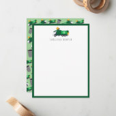 Recycling Vuilniswagen Kinderen  Notitiekaartje (Voorkant / Achterkant in situ)