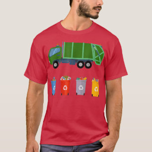 Recycling vuilniswagen kinderen vuilniswagen 2403 t-shirt