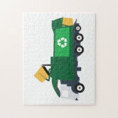 Recycling vuilniswagen legpuzzel (Verticaal)