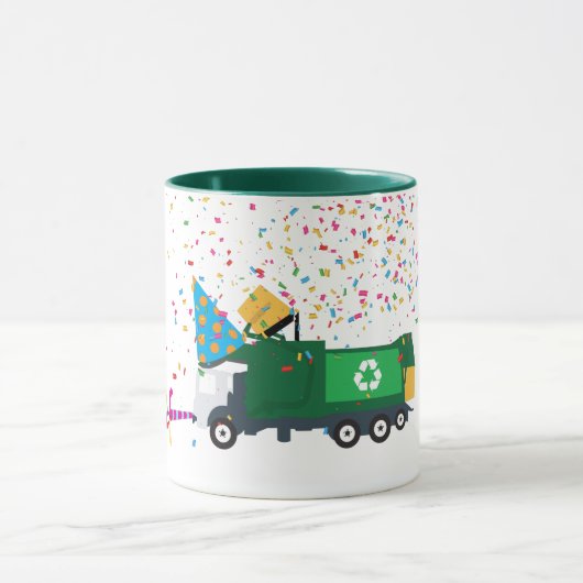 Recycling vuilniswagen mok (Midden)