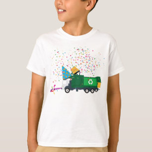 Recycling vuilniswagen t-shirt
