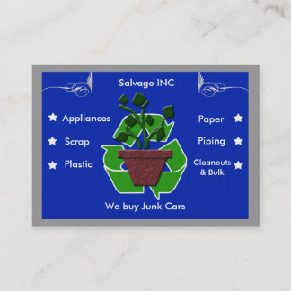 recyclingafval visitekaartje