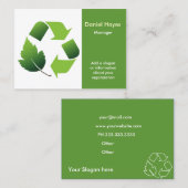 recyclingbedrijf visitekaartje (Voorkant / Achterkant)