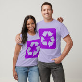 Recyclingbord - Paars T-shirt (Unisex)
