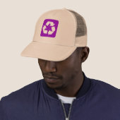 Recyclingbord - Paars Trucker Pet (In situ)