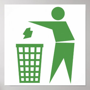 Recyclingbord Poster