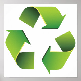 Recyclingbord Poster