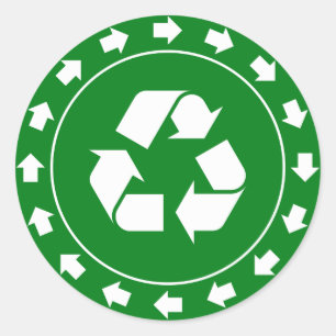 Recyclingbord Sticker
