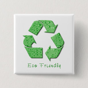 RecyclingButton Vierkante Button 5,1 Cm