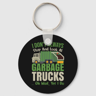 Recyclingdag Kinder Grappige Garagetruck Peuter Re Sleutelhanger
