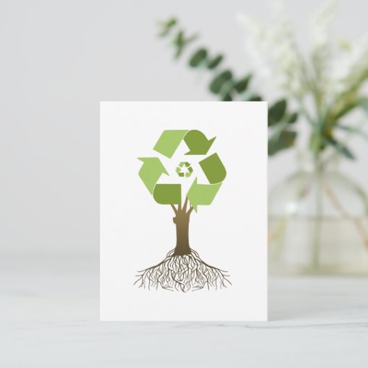 Recyclingstructuur Briefkaart (Staand voorkant)