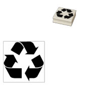 Recyclingsymbool Art Stempel (Gestempeld)