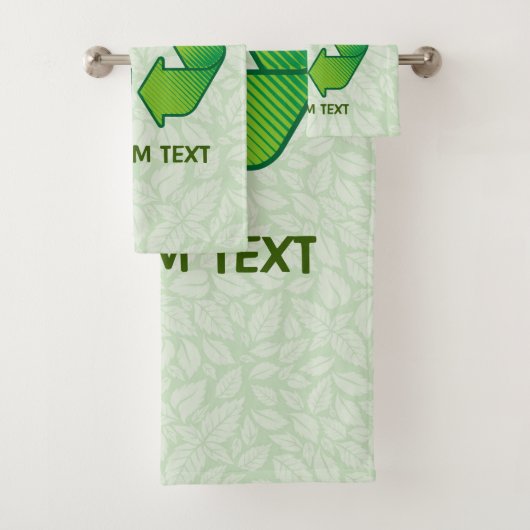 Recyclingsymbool Bad Handdoek (Insitu)