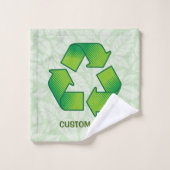 Recyclingsymbool Bad Handdoek (Wasdoekje)