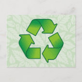 Recyclingsymbool Briefkaart (Voorkant)