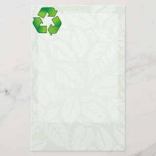 Recyclingsymbool Briefpapier