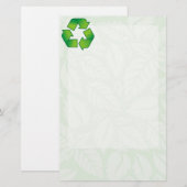 Recyclingsymbool Briefpapier (Voorkant / Achterkant)