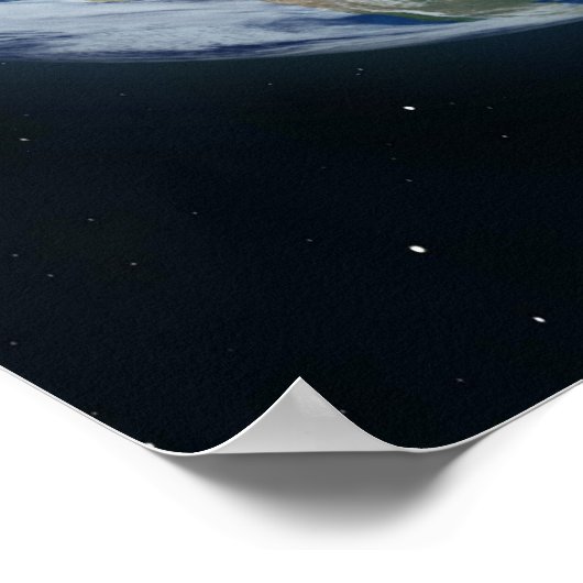 Recyclingsymbool en planeet poster (Hoek)