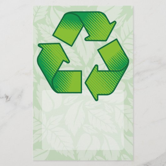 Recyclingsymbool Flyer (Achterkant)