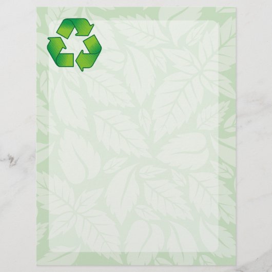 Recyclingsymbool Flyer (Voorkant)