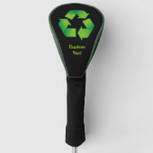 Recyclingsymbool Golfheadcover (Voorkant)