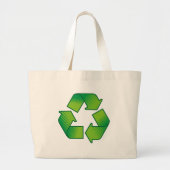 Recyclingsymbool Grote Tote Bag (Voorkant)