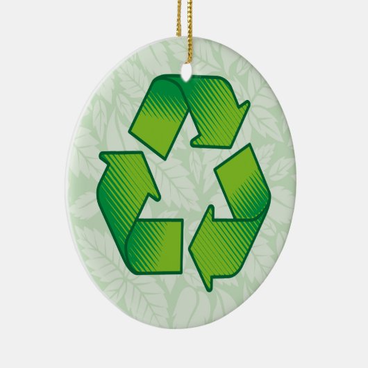Recyclingsymbool Keramisch Ornament (Rechts)
