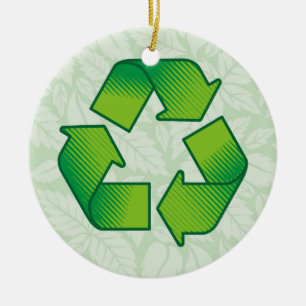 Recyclingsymbool Keramisch Ornament