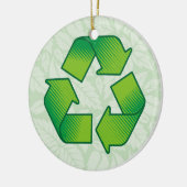 Recyclingsymbool Keramisch Ornament (Links)
