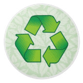 Recyclingsymbool Keramische Knop (Voorkant)