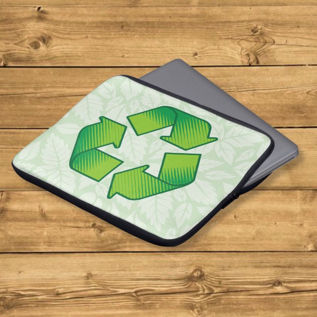 Recyclingsymbool Laptop Sleeve (Creator heeft geüpload)