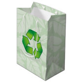 Recyclingsymbool Medium Cadeauzakje (Voorkant Gekanteld)