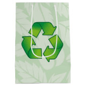 Recyclingsymbool Medium Cadeauzakje (Achterkant)