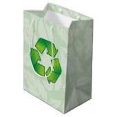 Recyclingsymbool Medium Cadeauzakje (Achterkant Gekanteld)