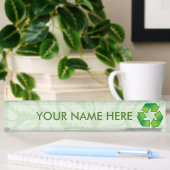 Recyclingsymbool Naambordje