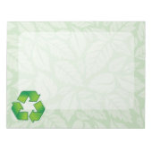 Recyclingsymbool Notitieblok (Voorkant)