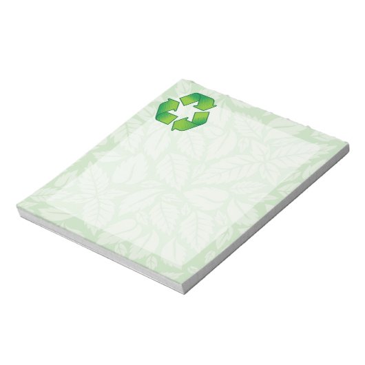 Recyclingsymbool Notitieblok (Linkerzijde)