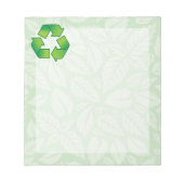Recyclingsymbool Notitieblok (Voorkant)
