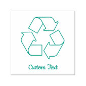 Recyclingsymbool omtrek zelfinktende stempel (Design)