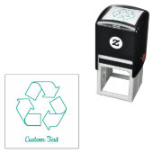 Recyclingsymbool omtrek zelfinktende stempel (In situ)