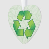 Recyclingsymbool Ornament (voorkant)