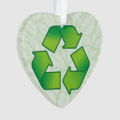 Recyclingsymbool Ornament (voorkant)