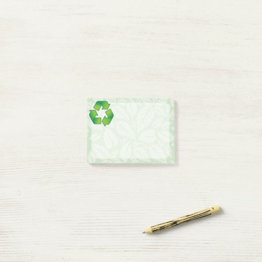 Recyclingsymbool Post-it® Notes (Op bureau)