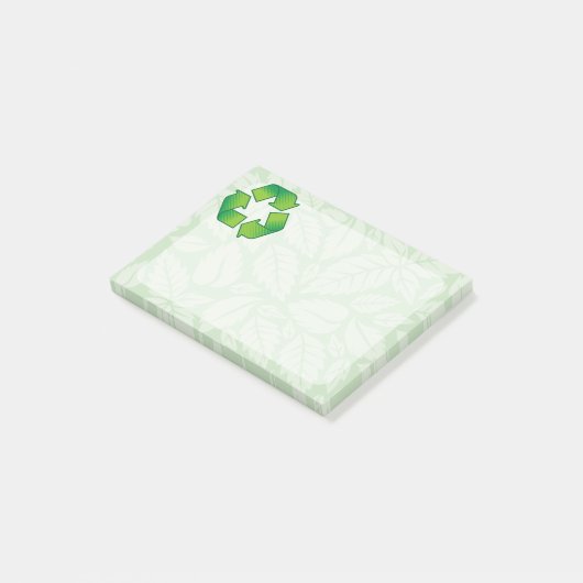 Recyclingsymbool Post-it® Notes (Schuin)