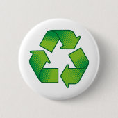 Recyclingsymbool Ronde Button 5,7 Cm (Voorkant)