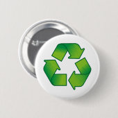 Recyclingsymbool Ronde Button 5,7 Cm (Voorkant /achterkant)