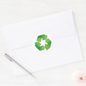 Recyclingsymbool Ronde Sticker (Envelop)