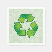 Recyclingsymbool Servetten (Voorkant)