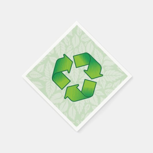 Recyclingsymbool Servetten (Hoek)