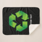 Recyclingsymbool Sherpa Deken (Voorkant (horizontaal))